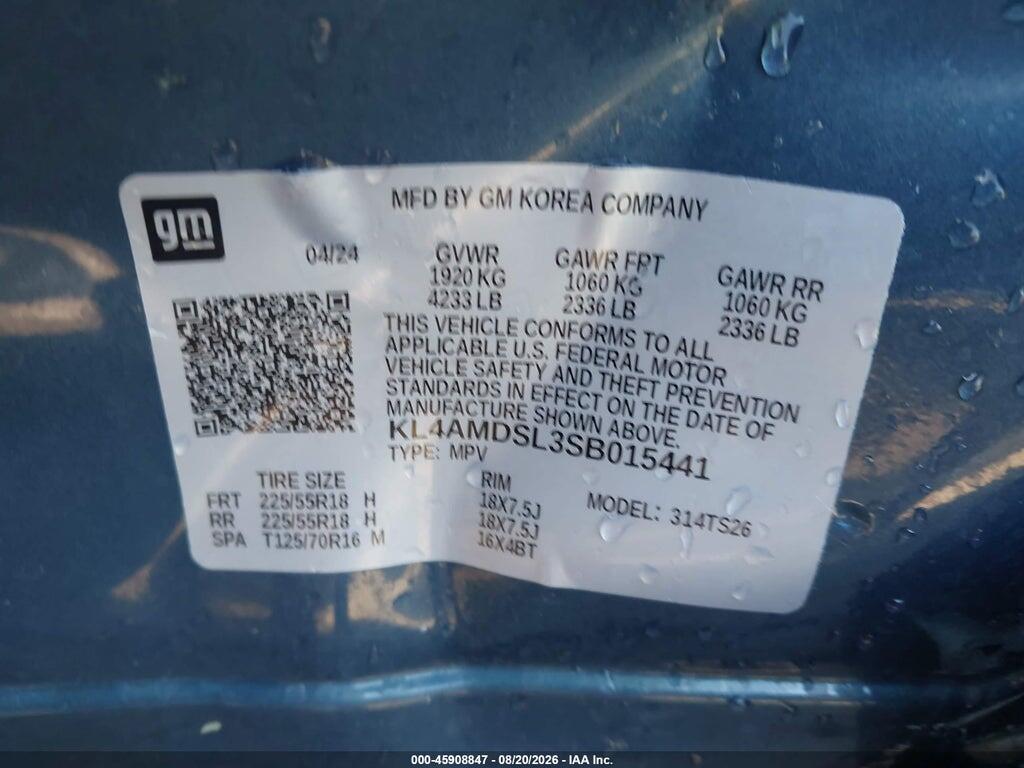 KL4AMDSL3SB015441 2025 BUICK ENCORE GX photo no. 9