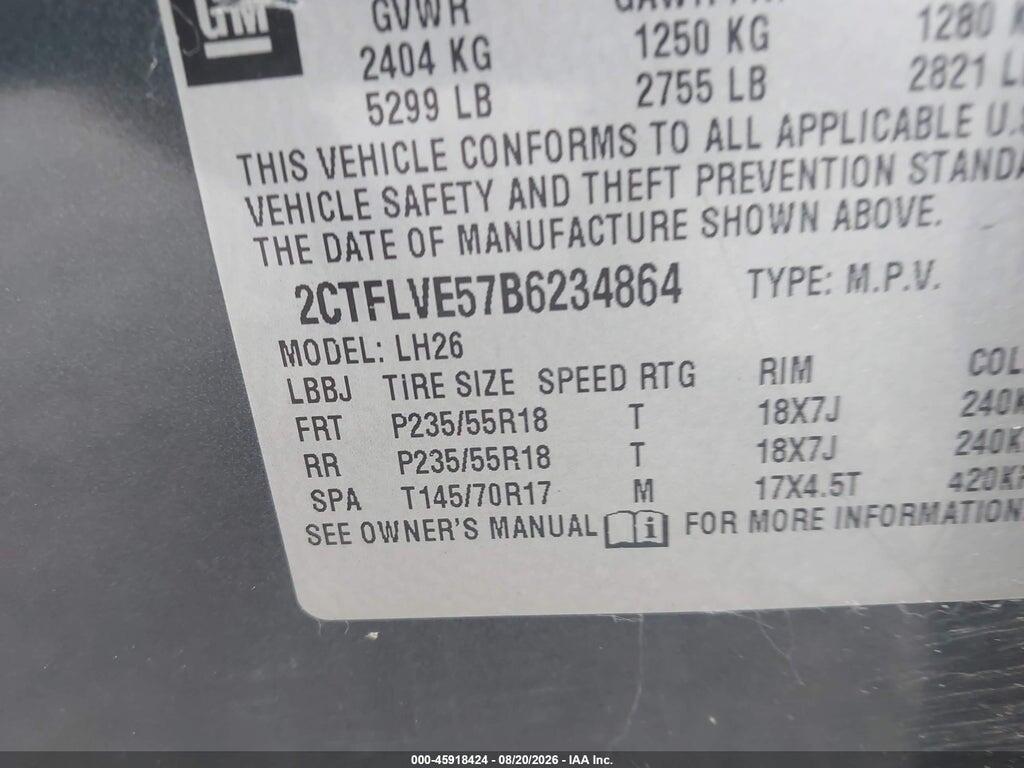 2CTFLVE57B6234864 2011 GMC TERRAIN photo no. 9