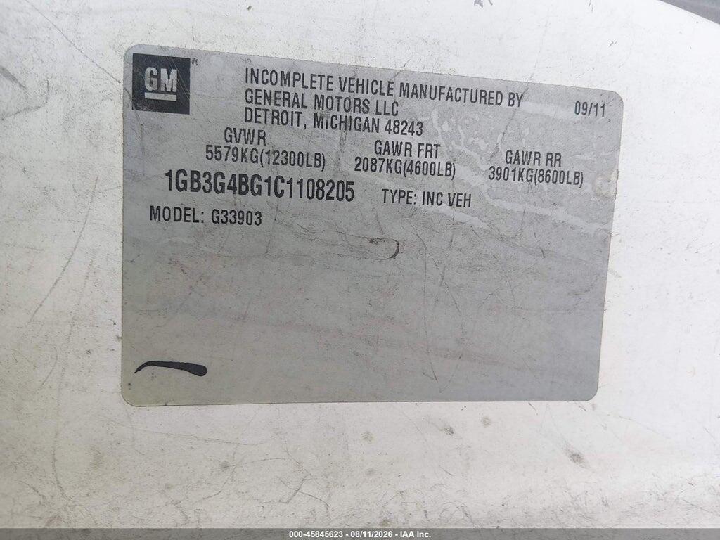 1GB3G4BG1C1108205 2012 CHEVROLET EXPRESS CUTAWAY photo no. 8