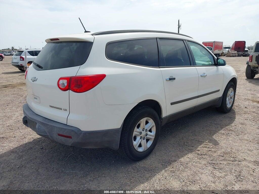 1GNKRFED2CJ378341 2012 CHEVROLET TRAVERSE photo no. 4