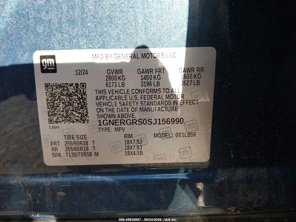 1GNERGRS0SJ156990 2025 CHEVROLET TRAVERSE photo no. 9