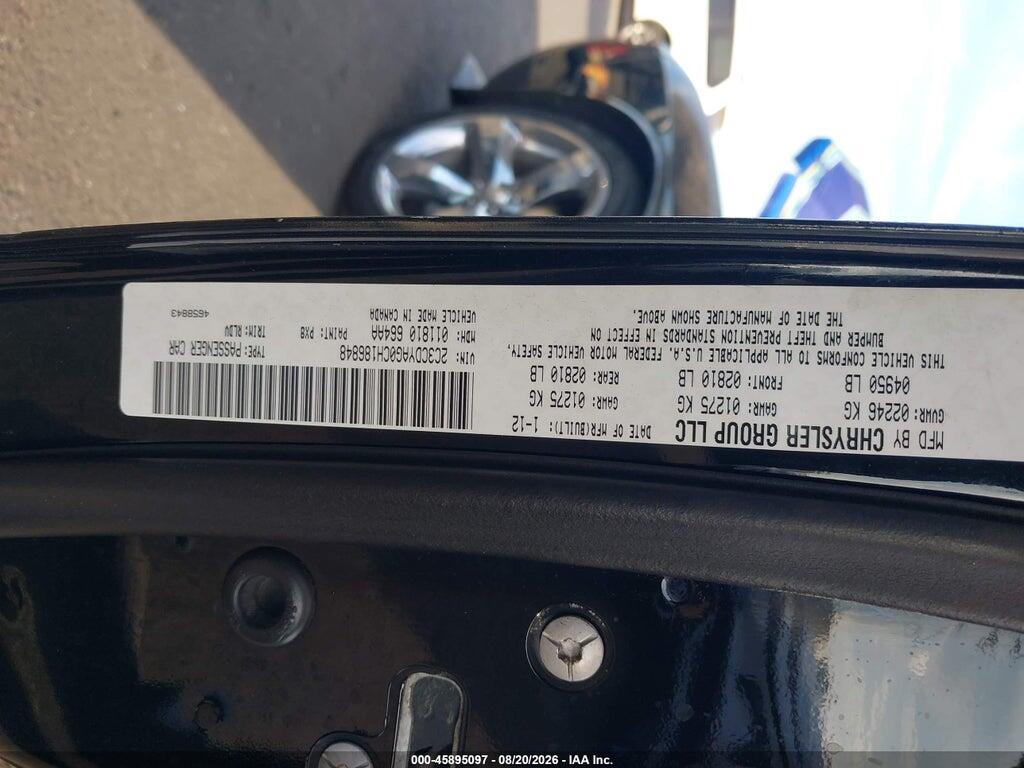 2C3CDYAG0CH186848 2012 DODGE CHALLENGER photo no. 9