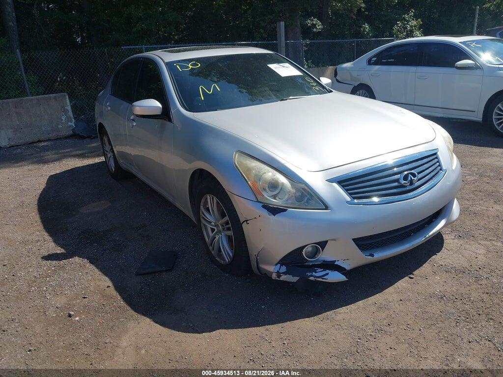 2011 INFINITI G25X JN1DV6AR1BM650845