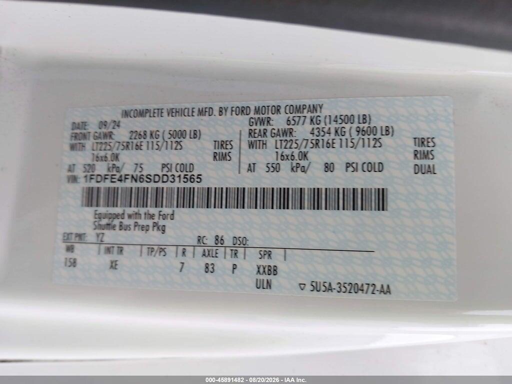1FDFE4FN6SDD31565 2025 FORD E-450 CUTAWAY photo no. 8