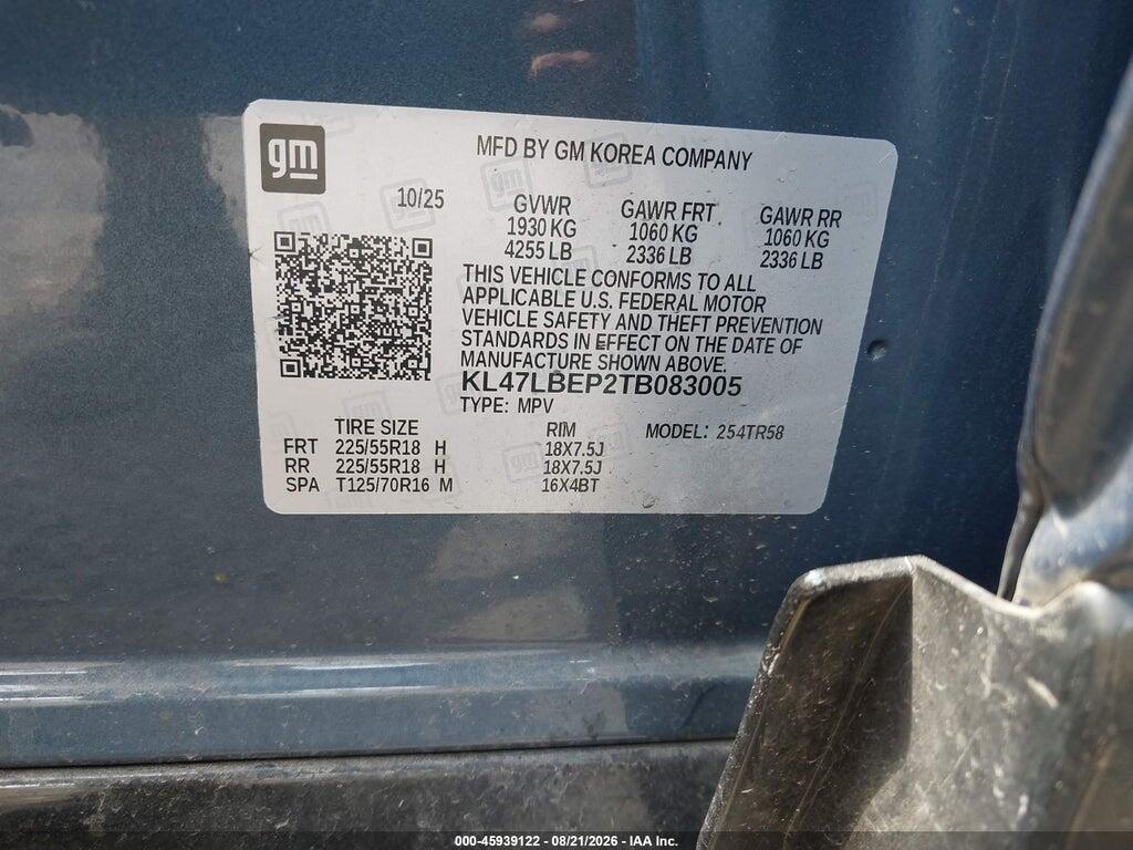 KL47LBEP2TB083005 2026 BUICK ENVISTA photo no. 9