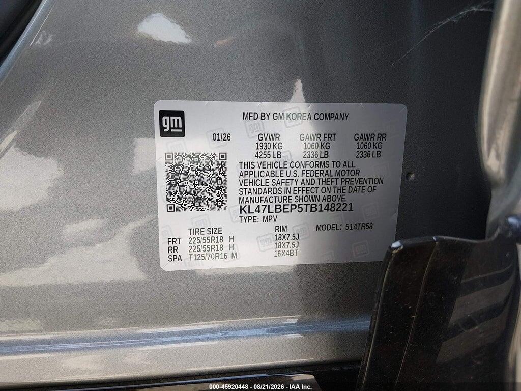 KL47LBEP5TB148221 2026 BUICK ENVISTA photo no. 9