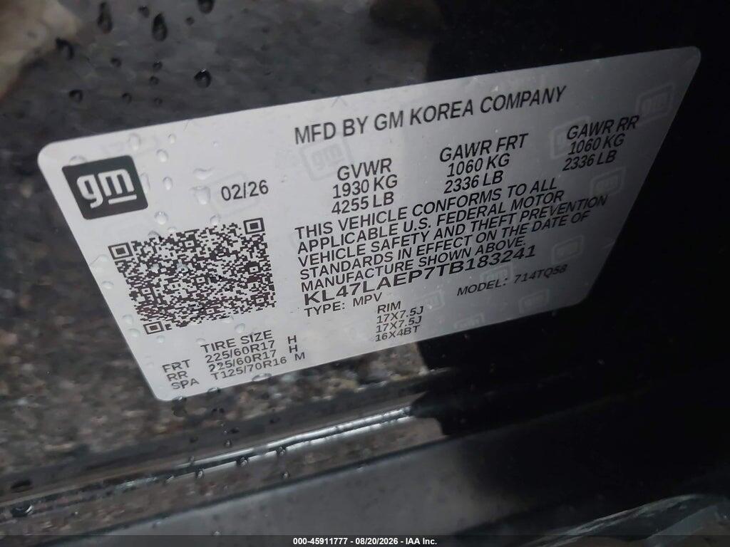 KL47LAEP7TB183241 2026 BUICK ENVISTA photo no. 9