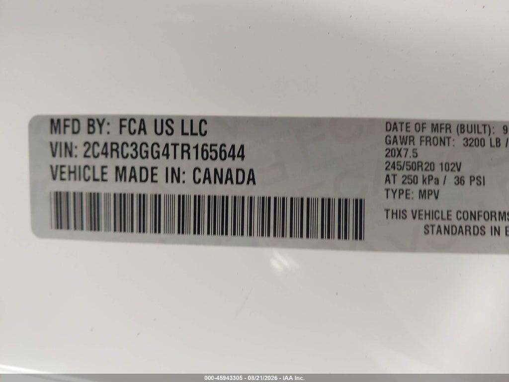 2C4RC3GG4TR165644 2026 CHRYSLER PACIFICA photo no. 9