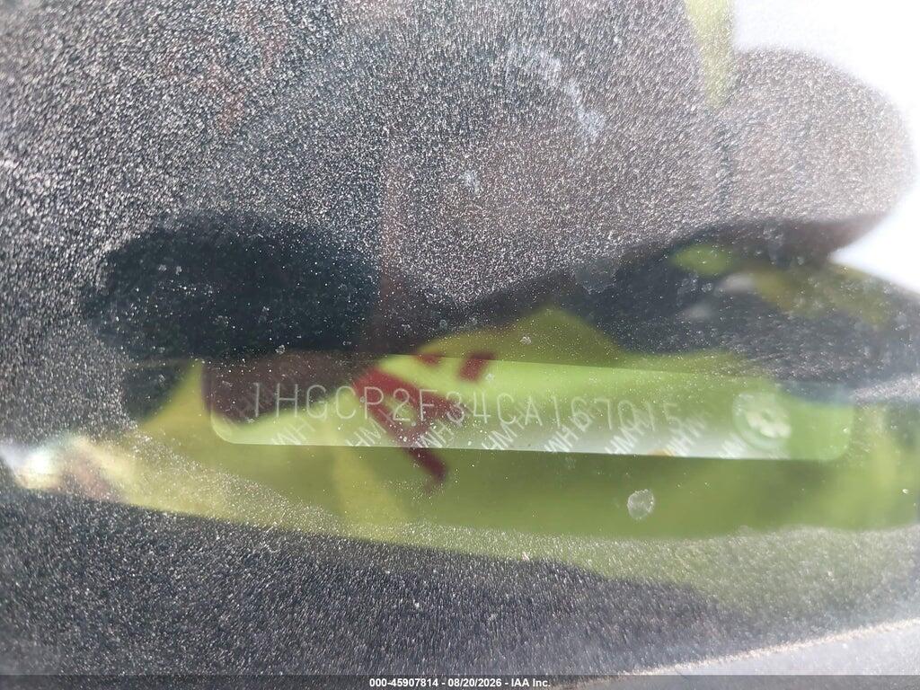 1HGCP2F34CA167015 2012 HONDA ACCORD SDN photo no. 9