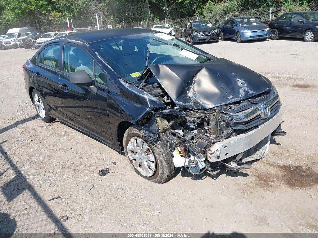 2012 HONDA CIVIC 2HGFB2F51CH595672