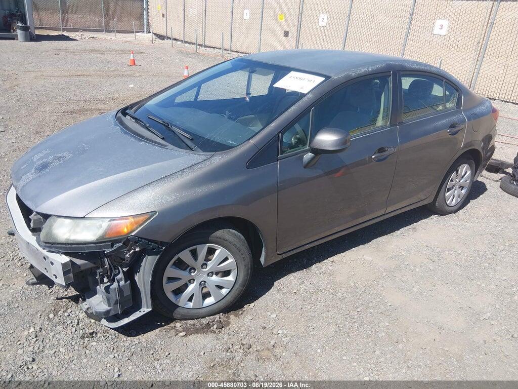 2HGFB2F51CH594330 2012 HONDA CIVIC photo no. 2