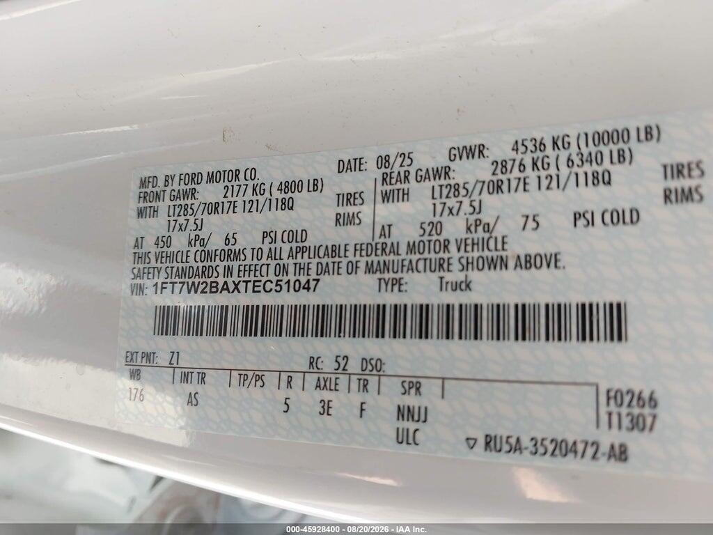 1FT7W2BAXTEC51047 2026 FORD F-250 photo no. 9