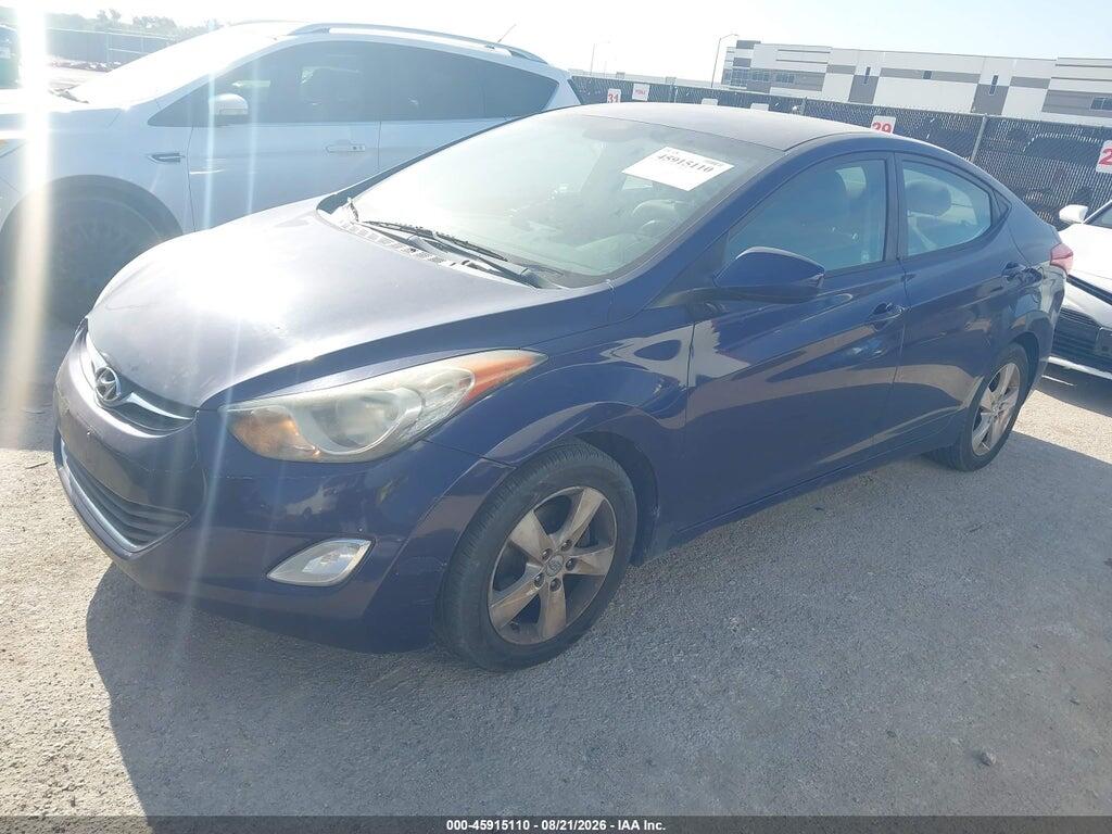5NPDH4AE8CH064080 2012 HYUNDAI ELANTRA photo no. 2