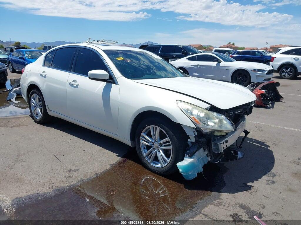 2012 INFINITI G25X JN1DV6AR3CM862258