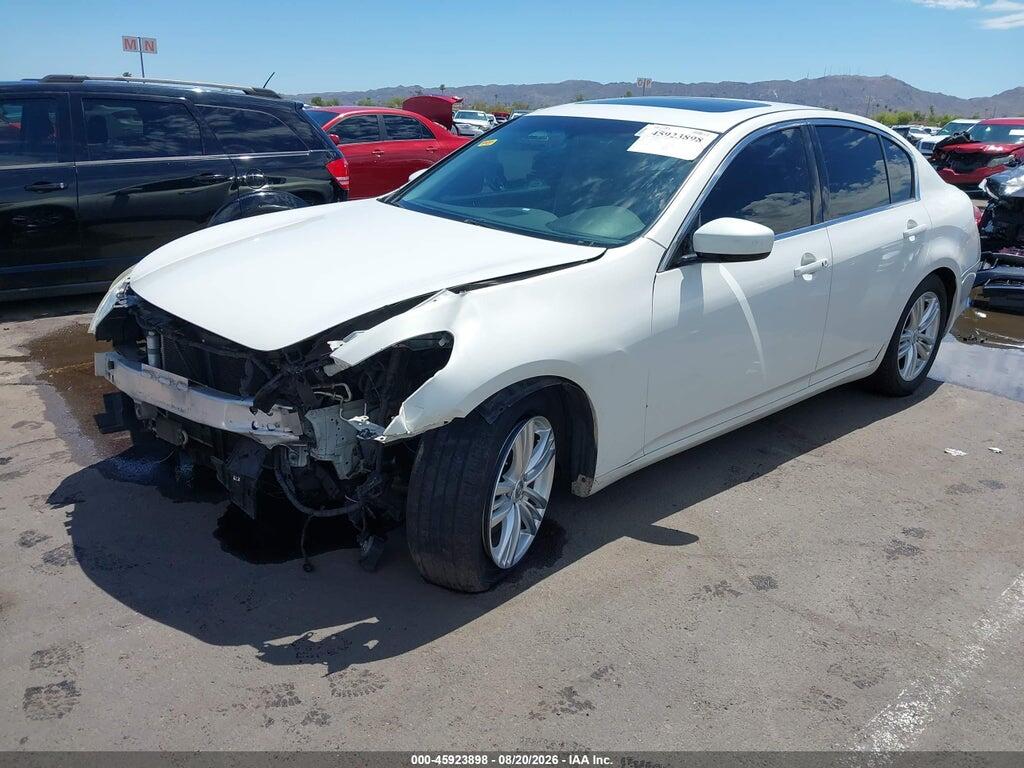 JN1DV6AR3CM862258 2012 INFINITI G25X photo no. 2