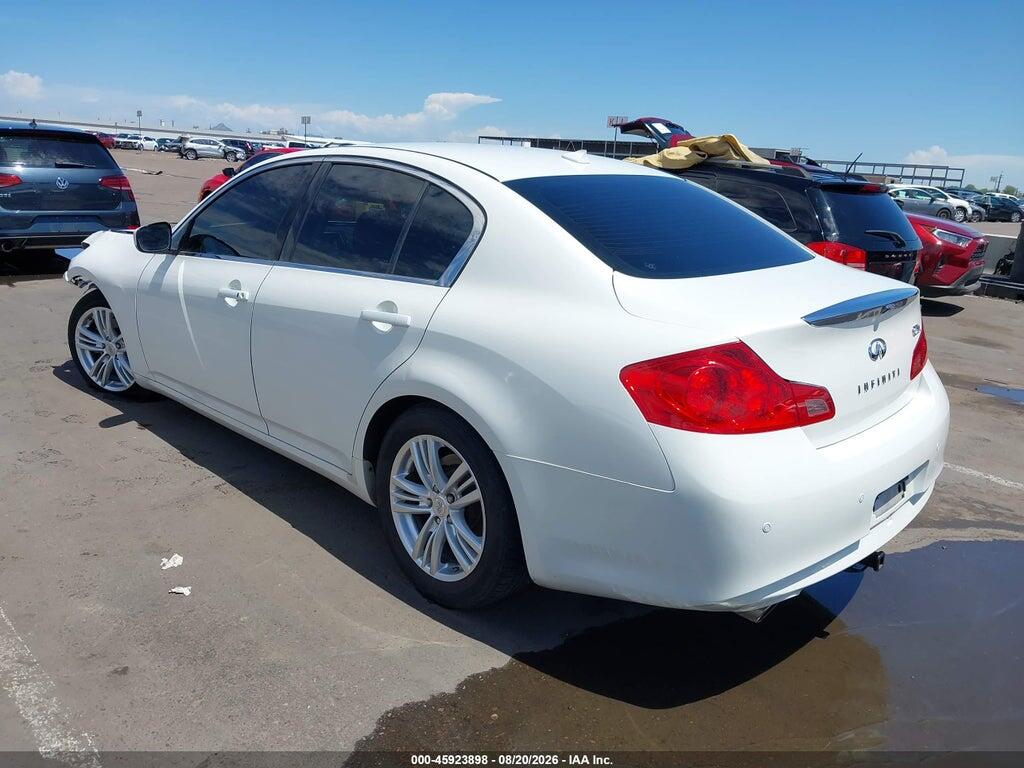 JN1DV6AR3CM862258 2012 INFINITI G25X photo no. 3