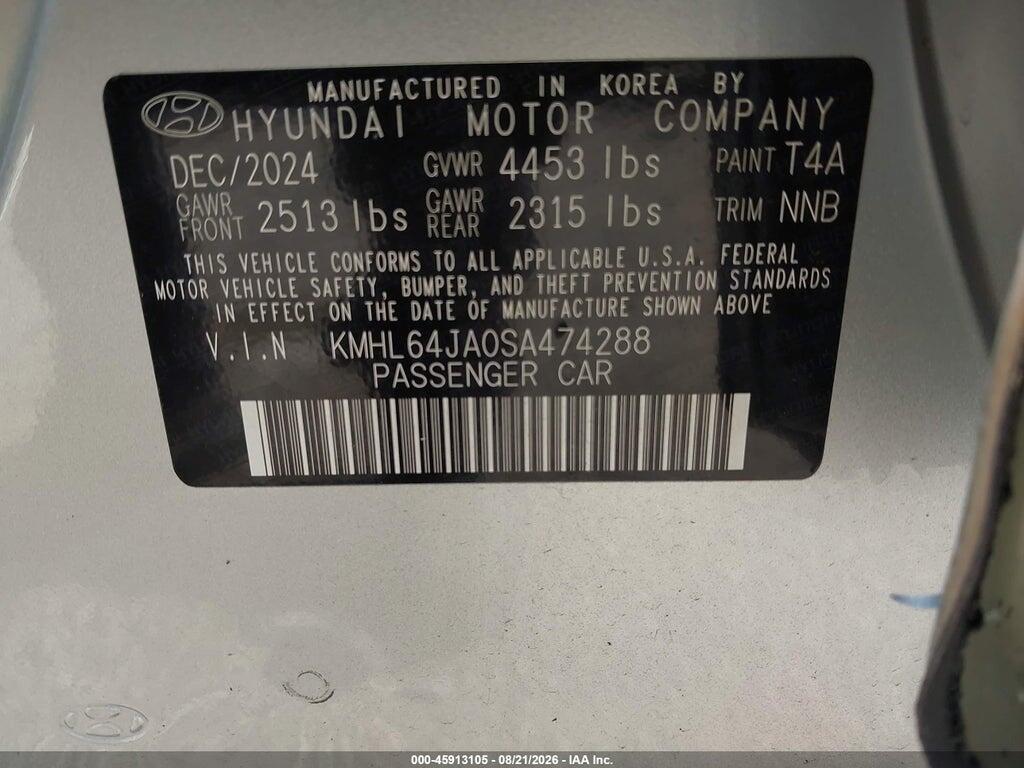 KMHL64JA0SA474288 2025 HYUNDAI SONATA photo no. 9