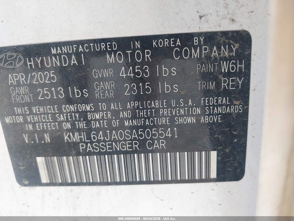 KMHL64JA0SA505541 2025 HYUNDAI SONATA photo no. 9
