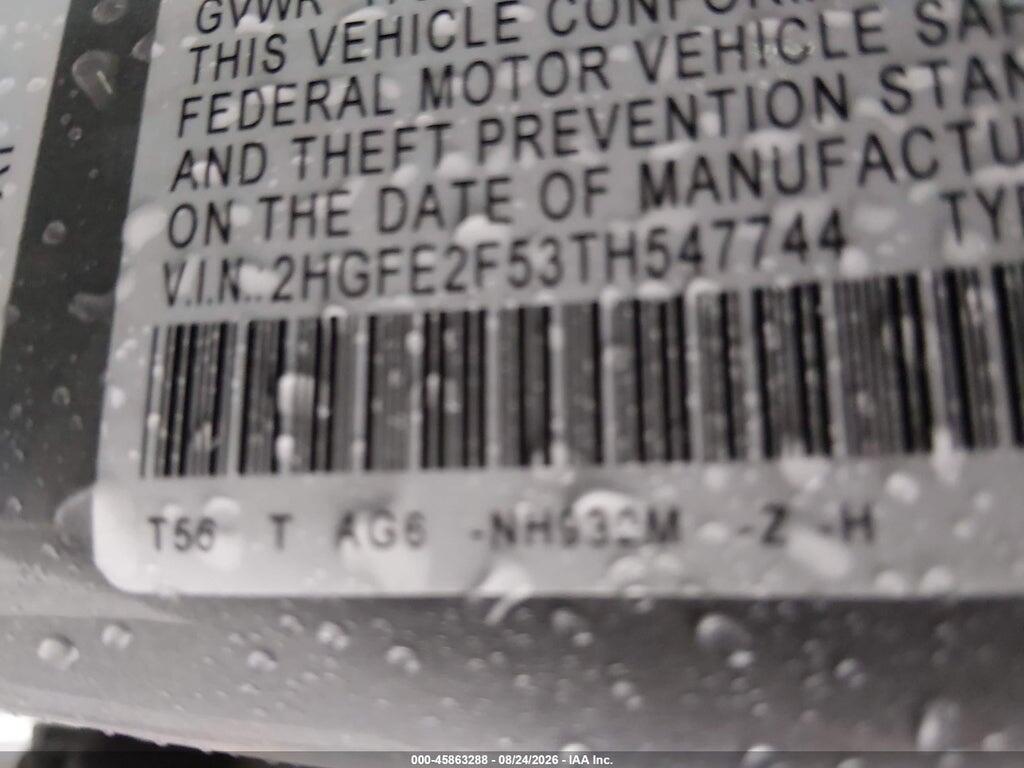 2HGFE2F53TH547744 2026 HONDA CIVIC photo no. 9
