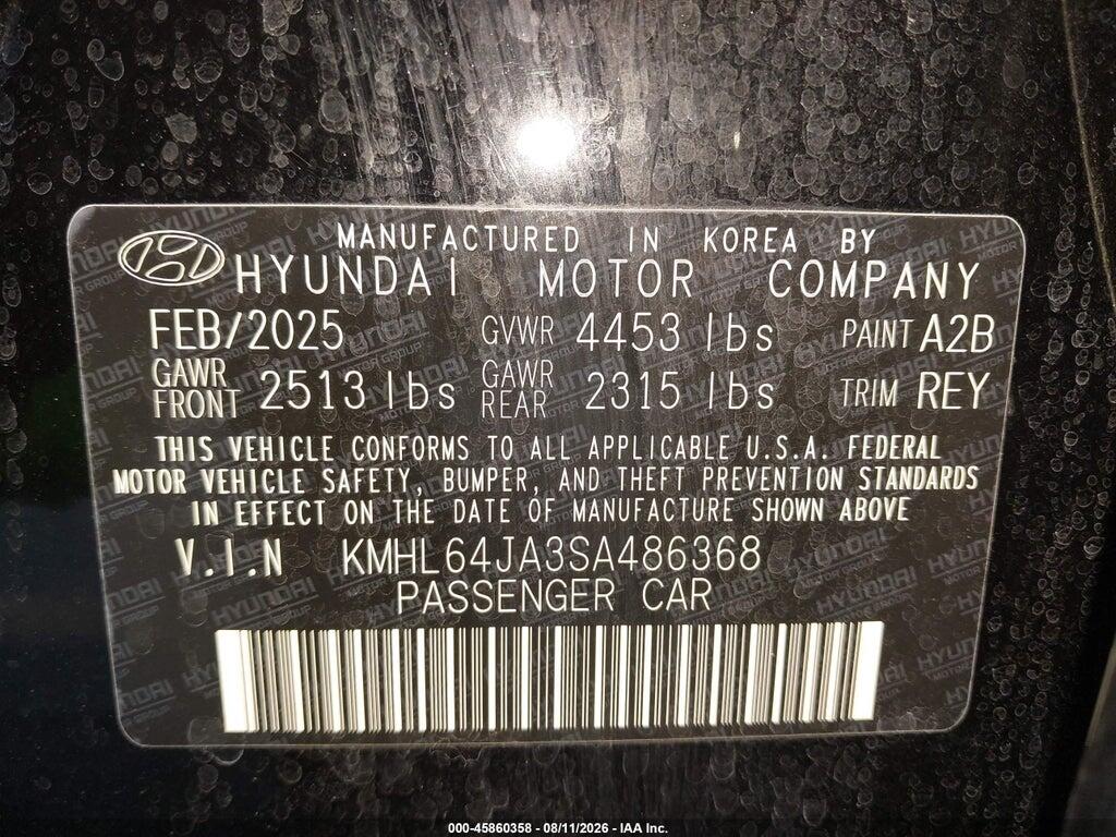 KMHL64JA3SA486368 2025 HYUNDAI SONATA photo no. 9