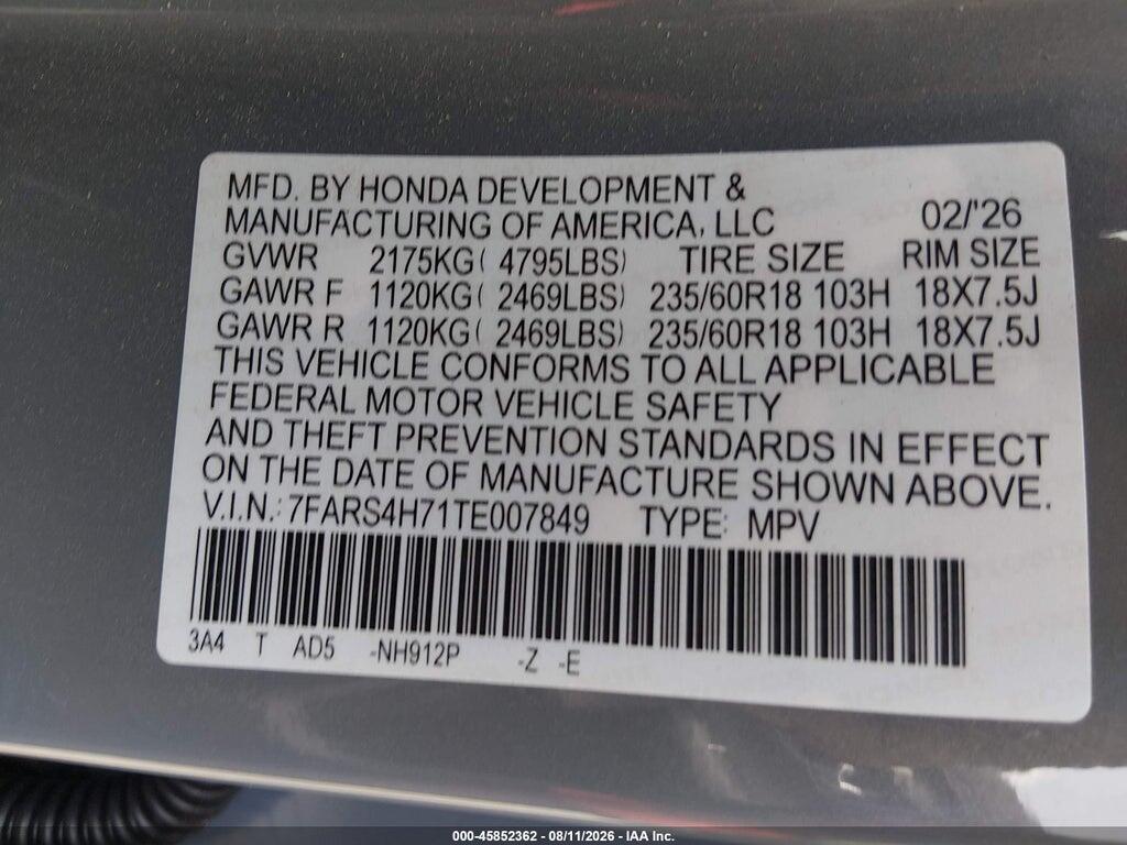 7FARS4H71TE007849 2026 HONDA CR-V photo no. 9