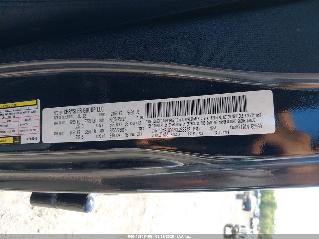 1C4BJWDG5CL266648 2012 JEEP WRANGLER UNLIMITED photo no. 9