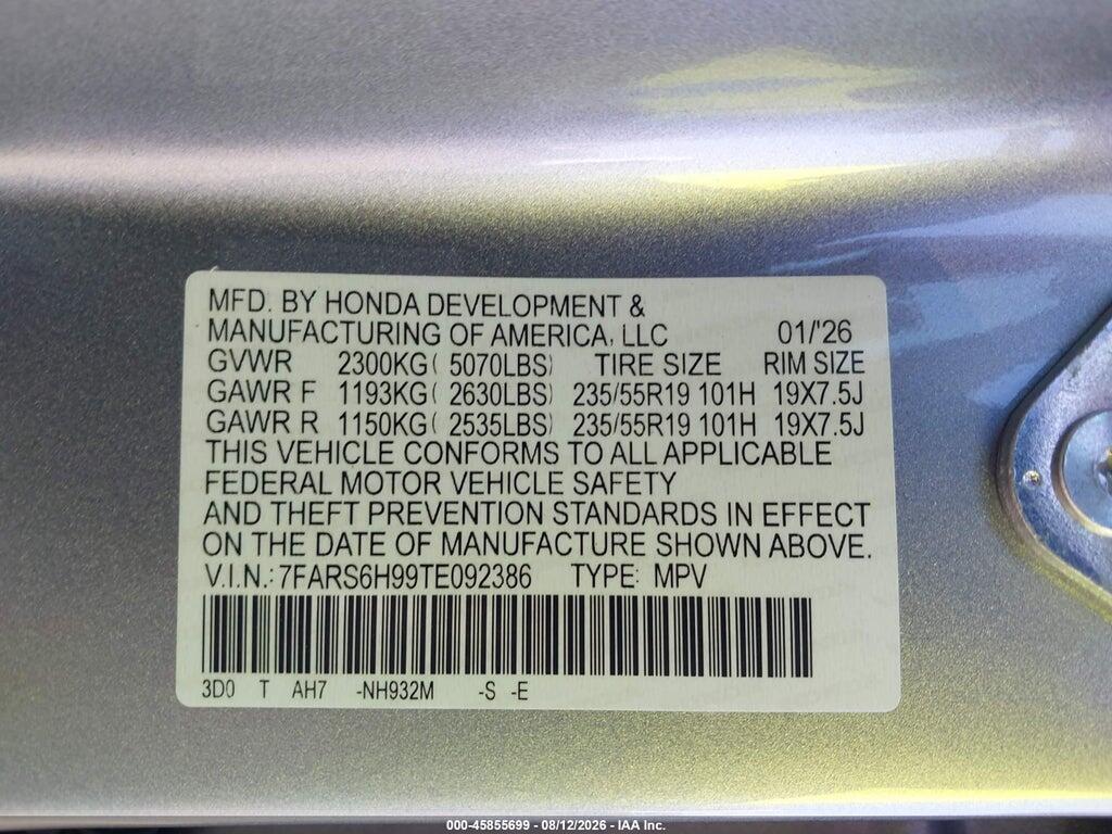 7FARS6H99TE092386 2026 HONDA CR-V HYBRID photo no. 9