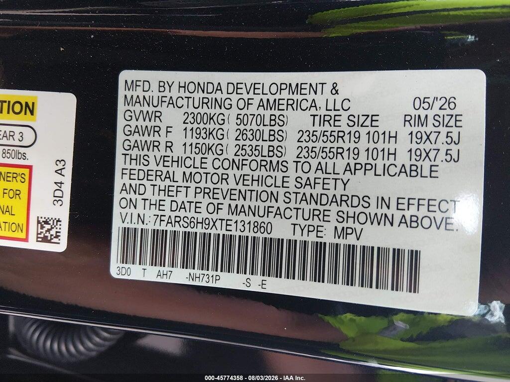 7FARS6H9XTE131860 2026 HONDA CR-V HYBRID photo no. 9
