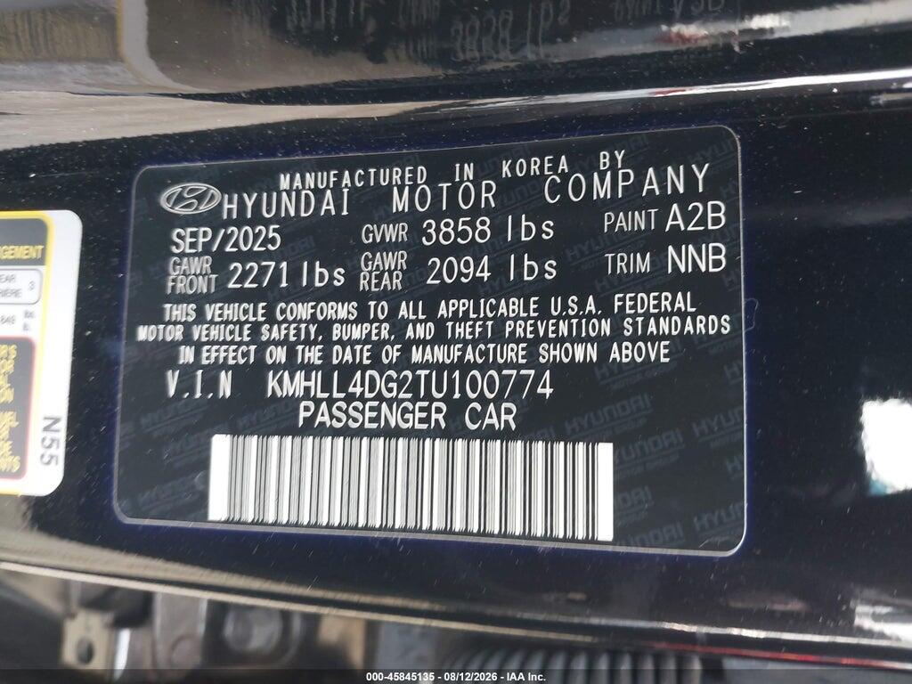KMHLL4DG2TU100774 2026 HYUNDAI ELANTRA photo no. 9