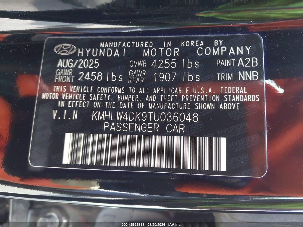 KMHLW4DK9TU036048 2026 HYUNDAI ELANTRA N photo no. 9