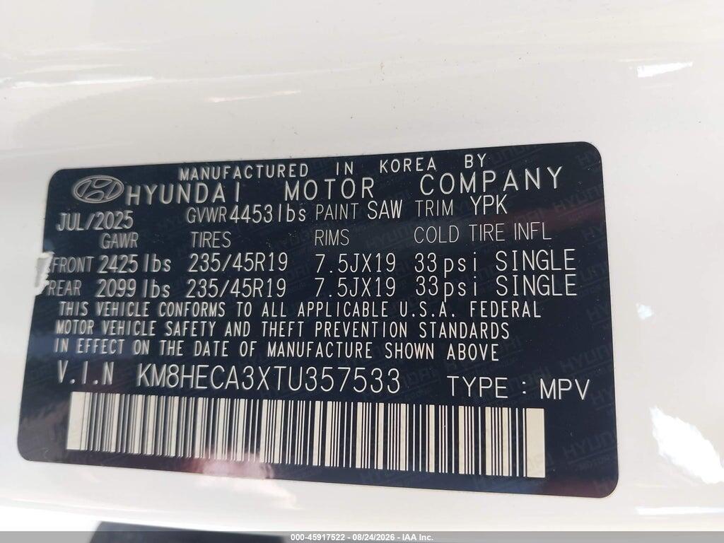 KM8HECA3XTU357533 2026 HYUNDAI KONA photo no. 9