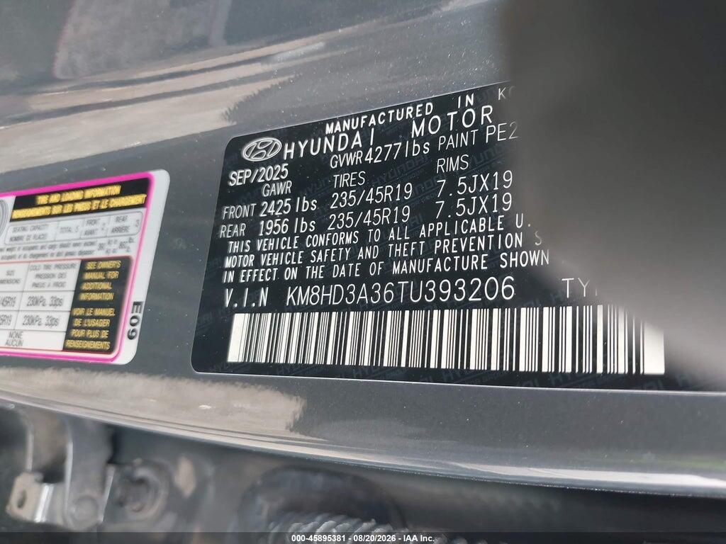 KM8HD3A36TU393206 2026 HYUNDAI KONA photo no. 9