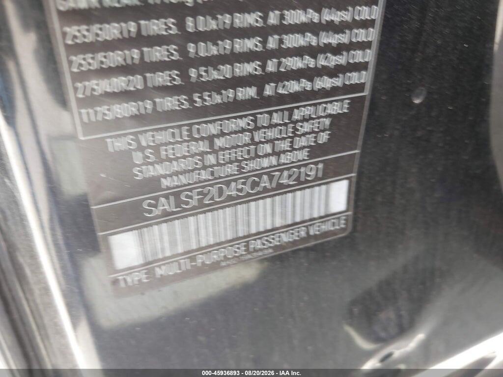 SALSF2D45CA742191 2012 LAND ROVER RANGE ROVER SPORT photo no. 9