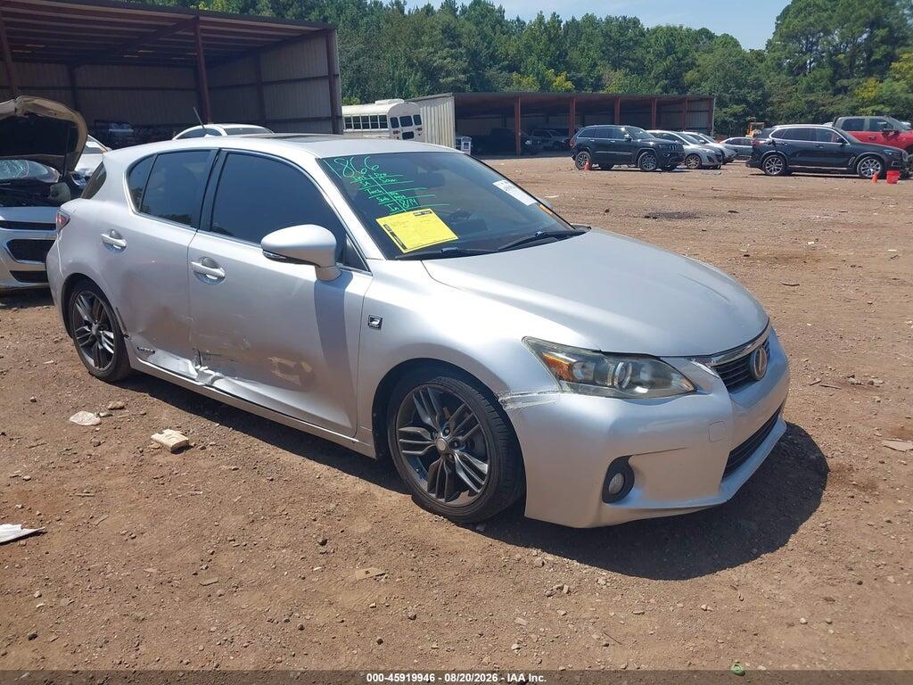 2012 LEXUS CT 200H JTHKD5BH0C2068979
