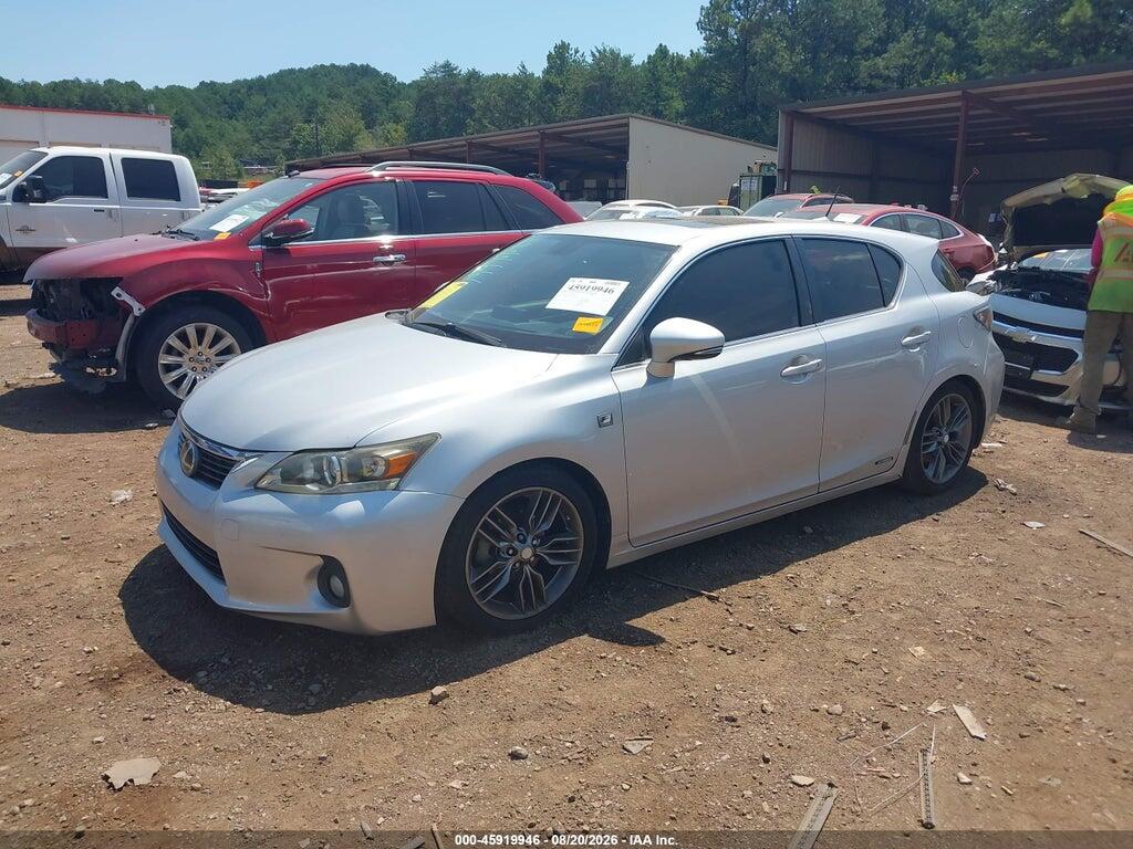 JTHKD5BH0C2068979 2012 LEXUS CT 200H photo no. 2