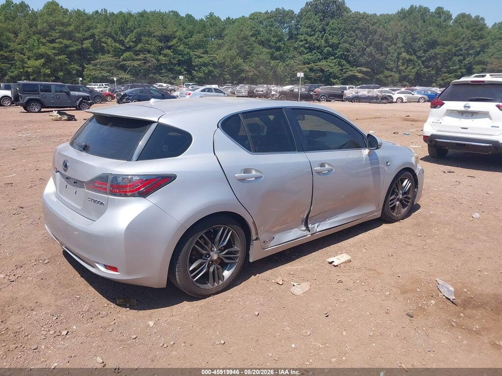 JTHKD5BH0C2068979 2012 LEXUS CT 200H photo no. 4