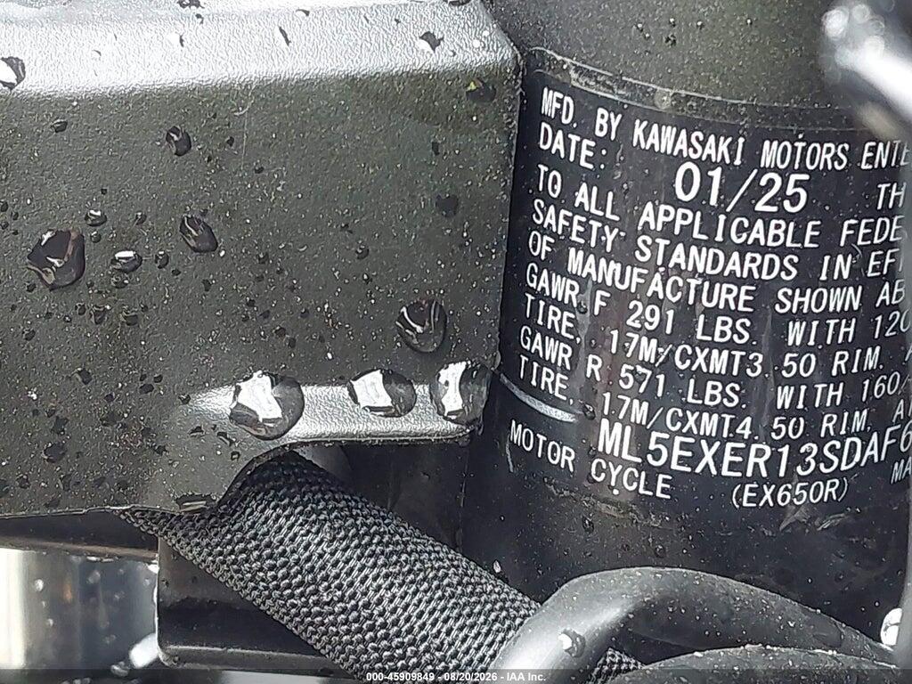 ML5EXER13SDAF6559 2025 KAWASAKI EX650 photo no. 10