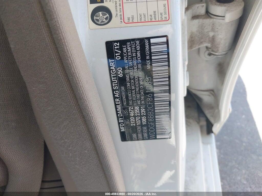 WDDGF8BB2CF861083 2012 MERCEDES-BENZ C 300 photo no. 9