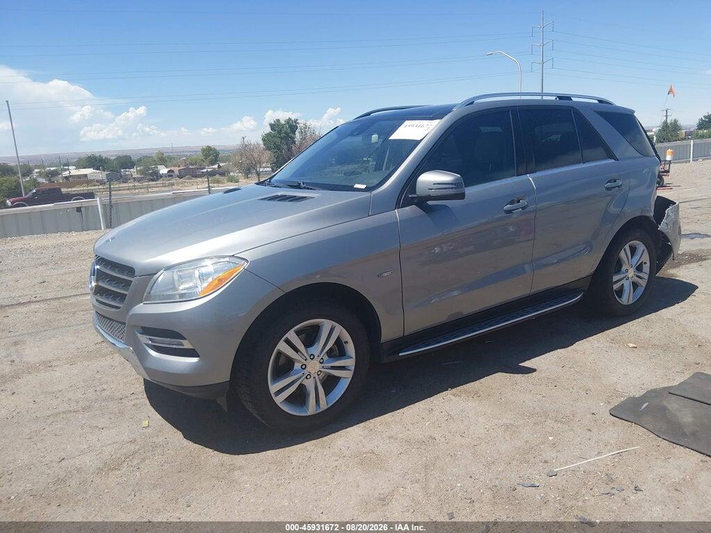 4JGDA5HB3CA007245 2012 MERCEDES-BENZ ML 350 photo no. 2