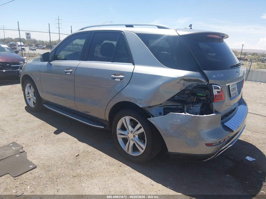4JGDA5HB3CA007245 2012 MERCEDES-BENZ ML 350 photo no. 3