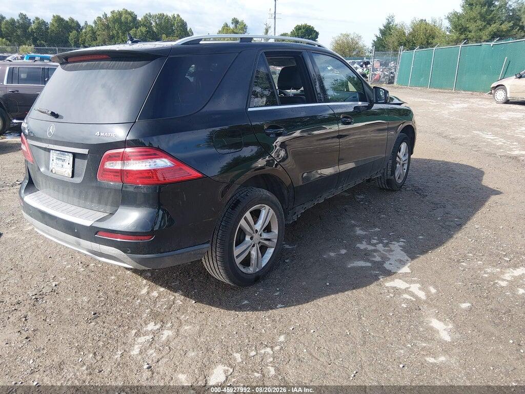 4JGDA5HB3CA088800 2012 MERCEDES-BENZ ML 350 photo no. 4