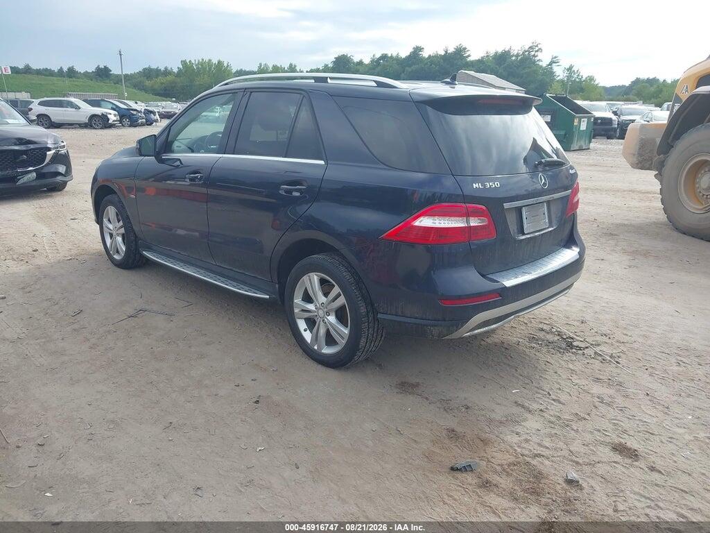 4JGDA5HB2CA014364 2012 MERCEDES-BENZ ML 350 photo no. 3