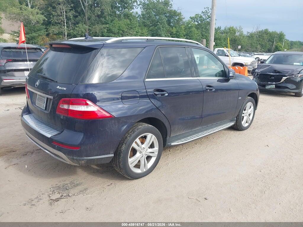 4JGDA5HB2CA014364 2012 MERCEDES-BENZ ML 350 photo no. 4