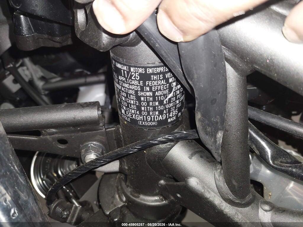 ML5EXGH19TDA91495 2026 KAWASAKI EX500 photo no. 10