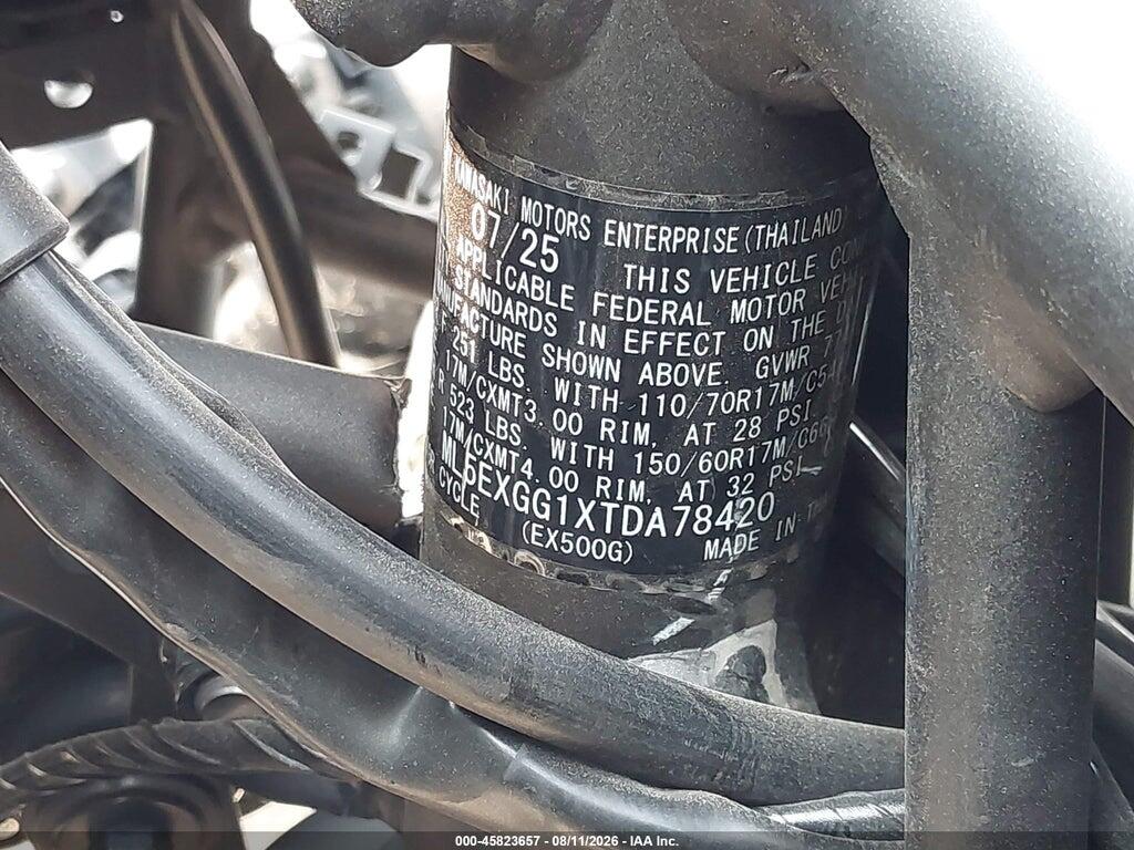 ML5EXGG1XTDA78420 2026 KAWASAKI EX500 photo no. 10