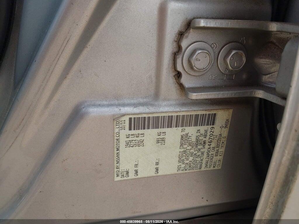 1N4AL2AP0CN467029 2012 NISSAN ALTIMA photo no. 9