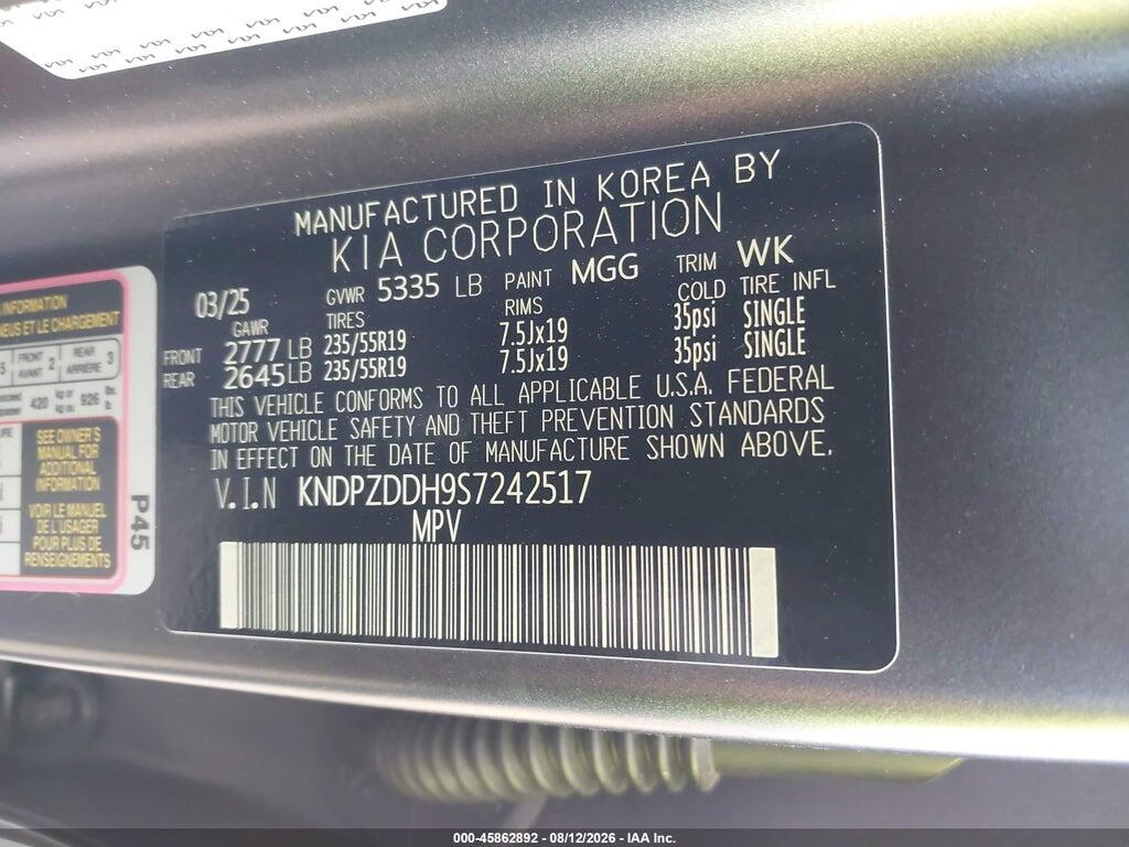 KNDPZDDH9S7242517 2025 KIA SPORTAGE PLUG-IN HYBRID photo no. 9