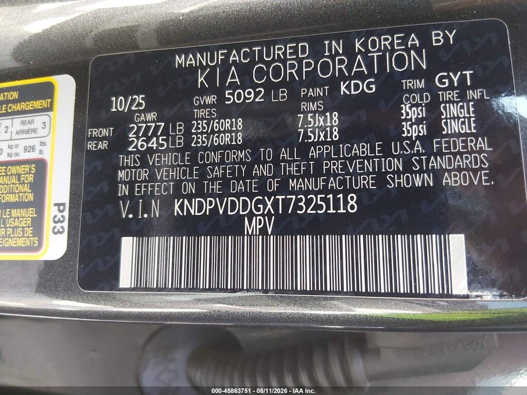 KNDPVDDGXT7325118 2026 KIA SPORTAGE HYBRID photo no. 9
