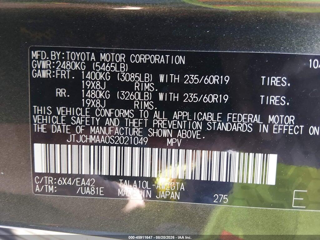 JTJCHMAA0S2021049 2025 LEXUS RX 350 photo no. 9