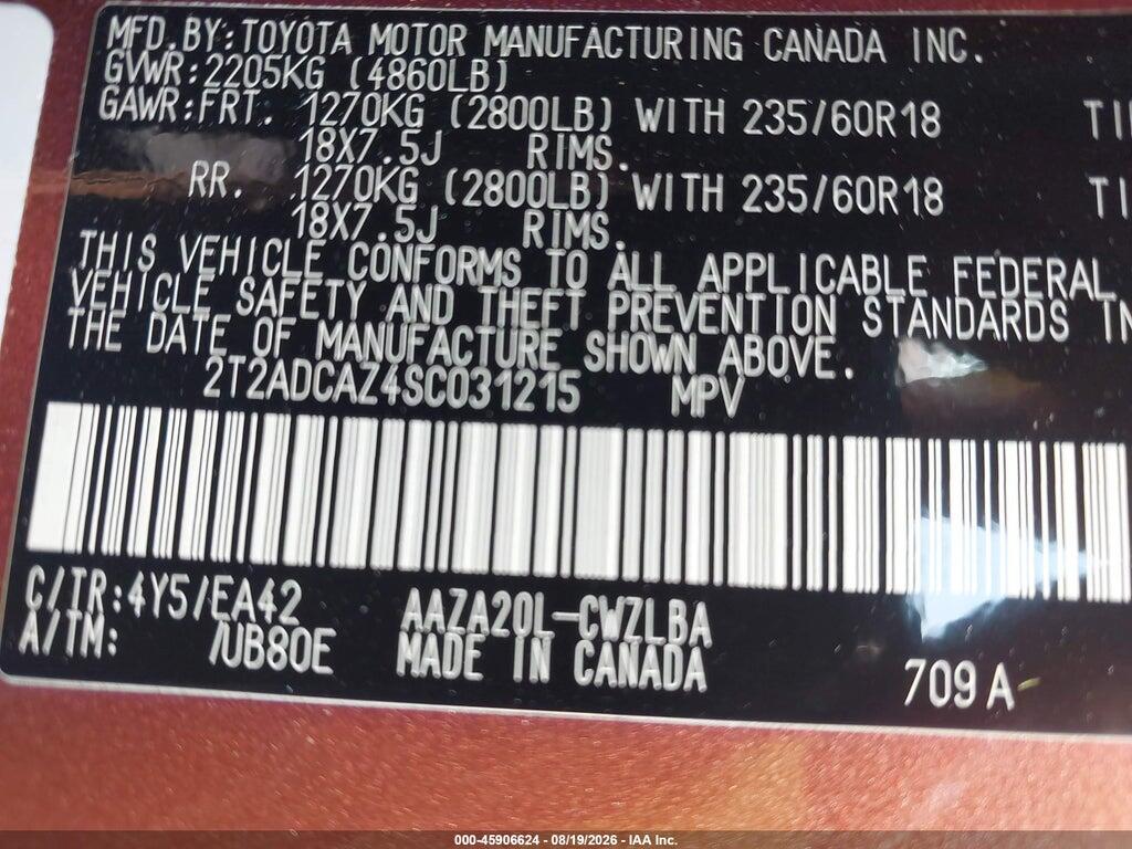 2T2ADCAZ4SC031215 2025 LEXUS NX 250 photo no. 9